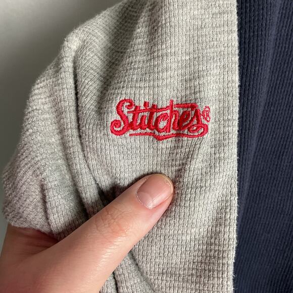 Genuine Merchandise Milwaukee Brewers Embroidered Waffle Knit Raglan Tee Medium - Picture 5 of 15